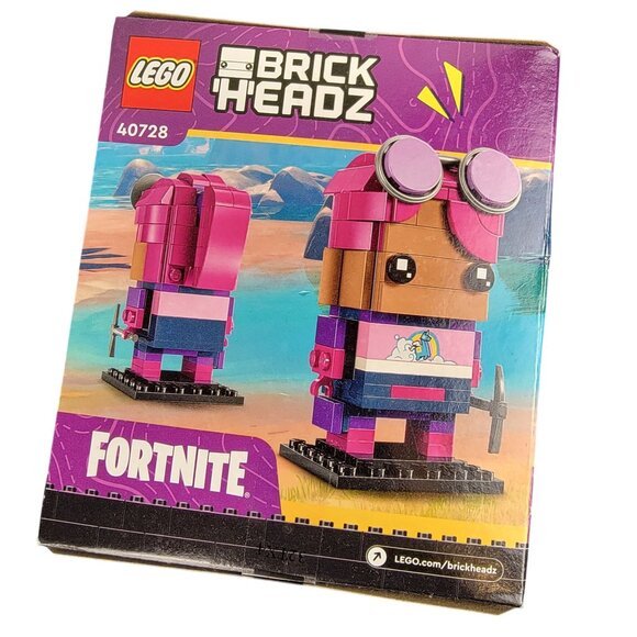 Lego Fortnite Brite Bomber 40728 Brick Headz Pink Building Set Toy New In Box - Picture 5 of 9